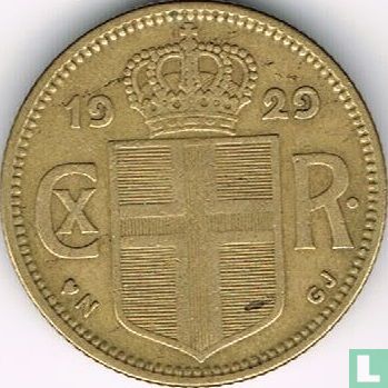 Islande 1 króna 1929 - Image 1