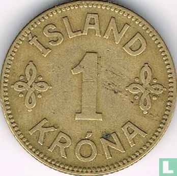 Islande 1 króna 1929 - Image 2