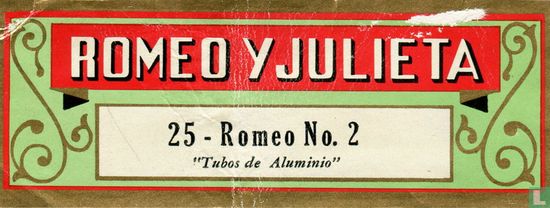Romeo y Julieta - 25 Romeo No. 2 "Tubos de Aluminio" - Afbeelding 1
