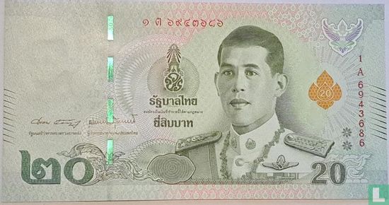 Thailand 20 Baht - Bild 1