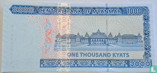 Myanmar 1000 Kyats  - Afbeelding 2