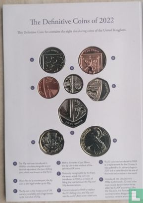 United Kingdom mint set 2022 "Definitive coin set" - Image 3