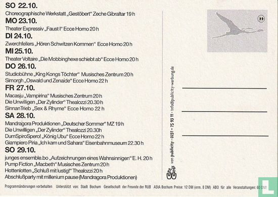 I.Newcomer Theatertreffen Bochum 2000 - Afbeelding 2