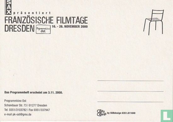 Französische Filmtage Dresden 2000 - Afbeelding 2