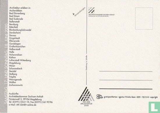 Architektenkammer Sachsen-Anhalt - Tag der Architektur 2000 - Image 2