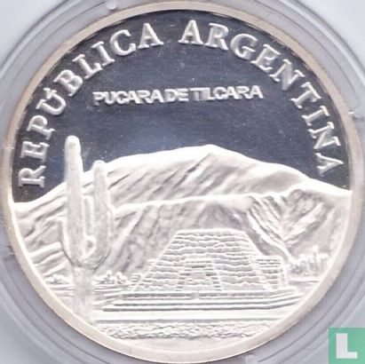 Argentinië 1 peso 2010 (PROOF) "Bicentenary of May Revolution - Pucará de Tilcara" - Afbeelding 2