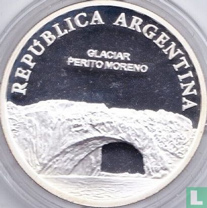 Argentinië 1 peso 2010 (PROOF) "Bicentenary of May Revolution - Glaciar Perito Moreno" - Afbeelding 2