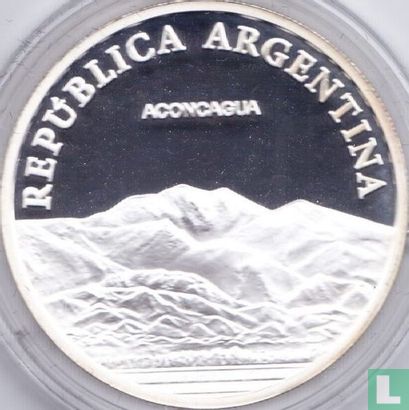 Argentinië 1 peso 2010 (PROOF) "Bicentenary of May Revolution - Aconcagua" - Afbeelding 2