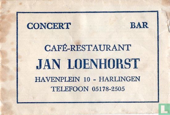 Concert Bar Café Restaurant Jan Loenhorst - Afbeelding 1