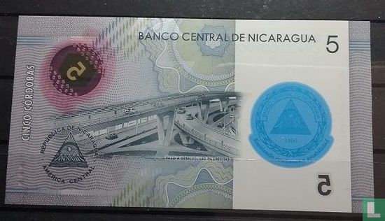 Nicaragua 5 Cordobas  - Afbeelding 2