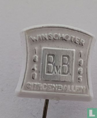 Winschoter Citroenballen B.v.B. 1840 1965 [zilver op wit]