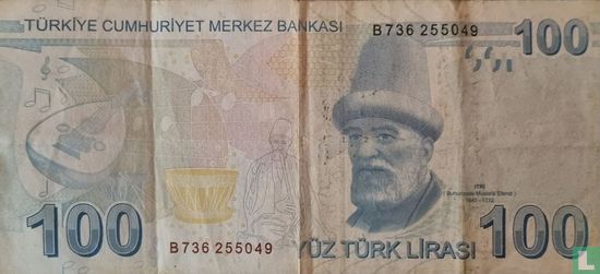 Türkei 100 Liras - Bild 2
