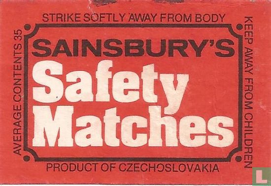 Sainsbury's - Safety Matches