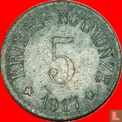 Bergzabern 5 Pfennig 1917 (Zink) - Bild 1