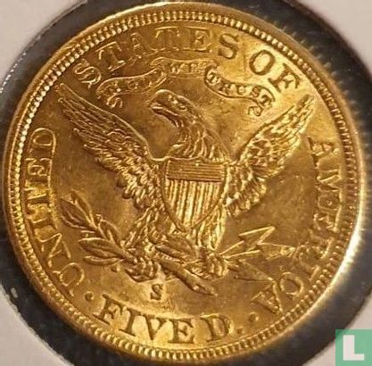 États-Unis 5 dollars 1901 (S) - Image 2