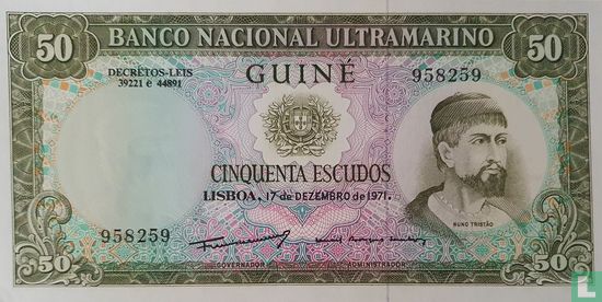 Portuguese Guinea 50 Escudos (Samuel Rodrigues Sanches) - Image 1
