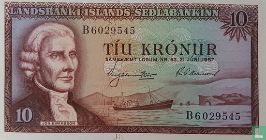 IJsland 10 Kronur - Afbeelding 1