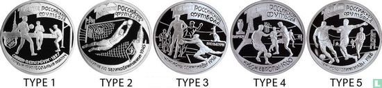Russia 1 ruble 1997 (PROOF - type 4) "100th anniversary of football in Russia" - Image 3
