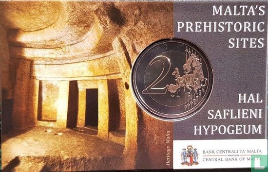 Malta 2 euro 2022 (coincard) "Hipogeo de Hal Saflieni Temples" - Afbeelding 2