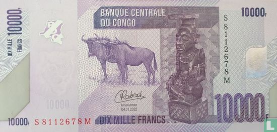 Congo 10.000 Francs - Afbeelding 1