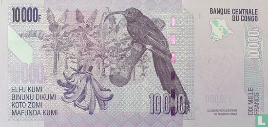 Congo 10,000 francs - Image 2