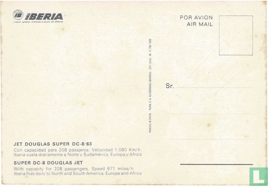  Iberia - Douglas DC-8-63  - Afbeelding 2