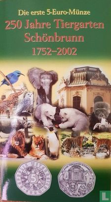 Österreich 5 Euro 2002 (Folder) "250th anniversary of the Schönbrunn Zoo" - Bild 1