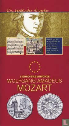 Österreich 5 Euro 2006 (Folder) "250th anniversary Birth of Wolfgang Amadeus Mozart" - Bild 1