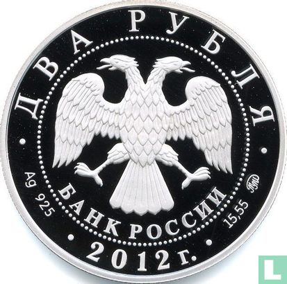 Russland 2 Rubel 2012 (PP) "Alpine weasel" - Bild 1