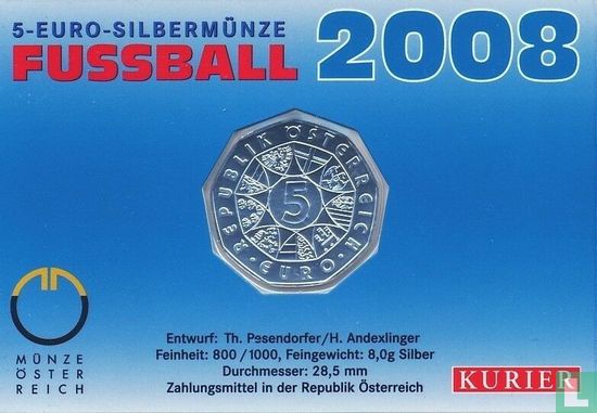Österreich 5 Euro 2008 (Folder) "European Football Championship - 2 players" - Bild 3