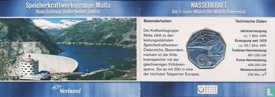 Österreich 5 Euro 2003 (Folder - Typ 2) "Waterpower" - Bild 1