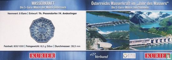 Autriche 5 euro 2003 (folder - type 3) "Waterpower" - Image 2