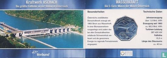 Autriche 5 euro 2003 (folder - type 1) "Waterpower" - Image 1