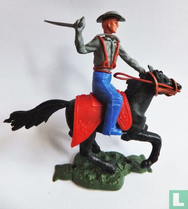 Officier confédéré à cheval en charge - Image 2