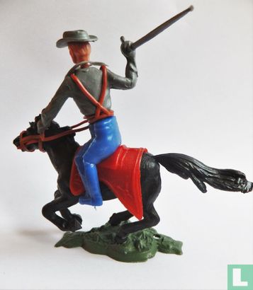 Officier confédéré à cheval en charge - Image 3