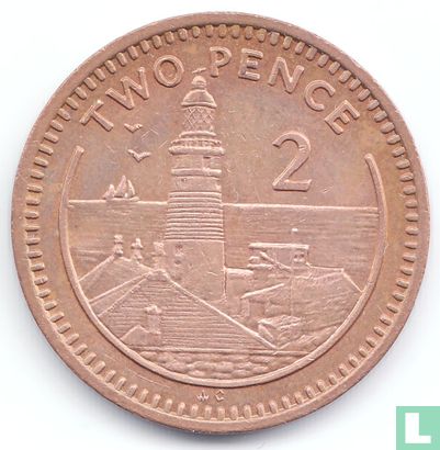 Gibraltar 2 pence 1988 (AC) - Image 2