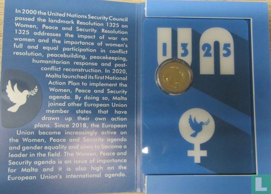 Malta 2 euro 2022 (folder) "United Nations Security Council Resolution on women, peace and security" - Afbeelding 2