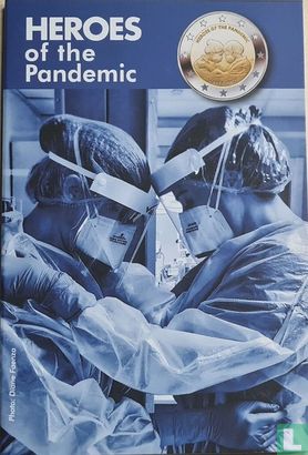 Malta 2 Euro 2021 (Folder) "Heroes of the pandemic" - Bild 1