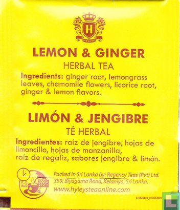 Lemon & Ginger Herbal Tea - Afbeelding 2