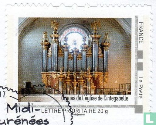 Orgel der Kirche von Cintegabelle