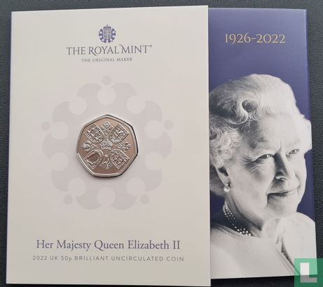Verenigd Koninkrijk 50 pence 2022 (folder) "Life and legacy of the Queen" - Afbeelding 1