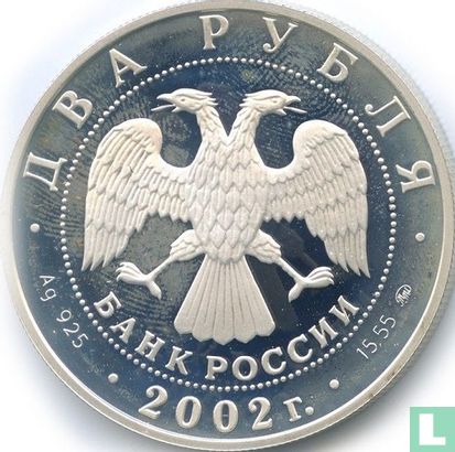 Rusland 2 roebels 2002 (PROOF) "Leo" - Afbeelding 1