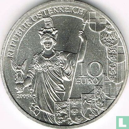 Oostenrijk 10 euro 2005 "60th anniversary of the Second Republic" - Afbeelding 1
