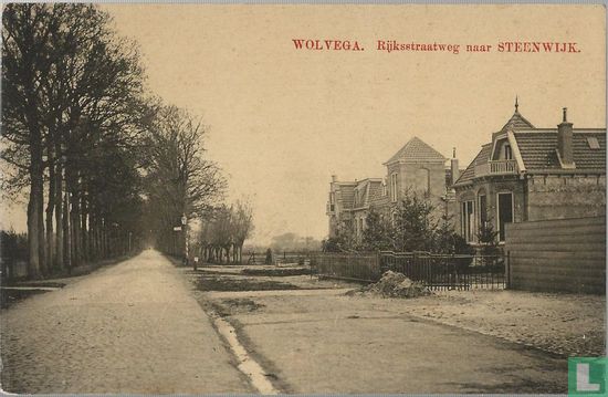 Wolvega. Rijksstraatweg naar Steenwijk.