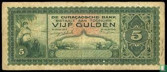 Curaçao 5 Gulden (PLNA13.1a) - Afbeelding 1
