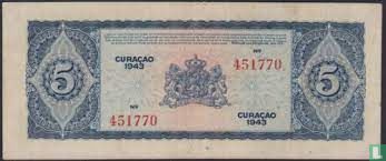 Curaçao 5 Gulden (PLNA13.1a) - Afbeelding 2