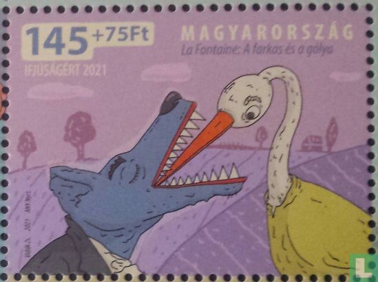 Youth stamps: Jean De La Fontaine