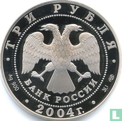 Rusland 3 roebels 2004 (PROOF) "Taurus" - Afbeelding 1