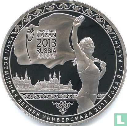 Rusland 3 roebels 2013 (PROOF) "World Summer Universiade in Kazan" - Afbeelding 2