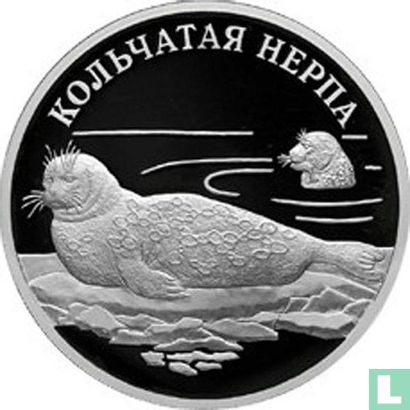 Russland 1 Rubel 2007 (PP) "Ringed seal" - Bild 2